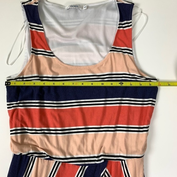 Ricki’s Maxi Dress Orange & Blue Stripe - Picture 4 of 5